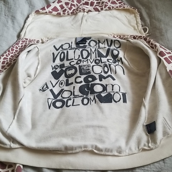 VTG Volcom Giraffe hoodie jacket Medium - Picture 11 of 13